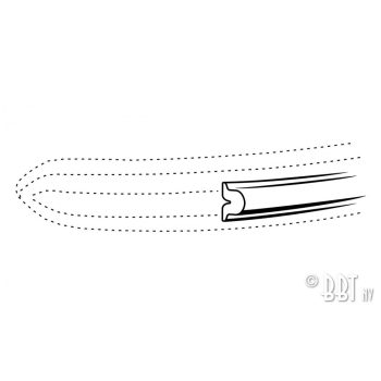   Bumper protector rubber for Deluxe EUR bumper (3.66m) T2 -07/67