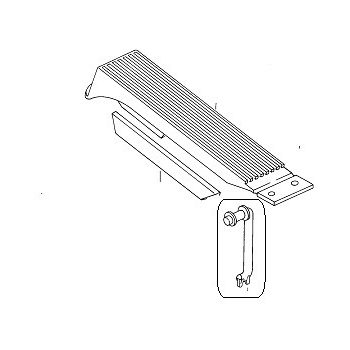Gázpedál nyomórúd T2 08/79-07/92