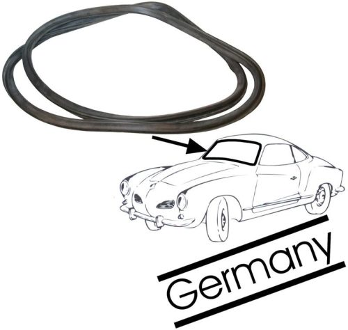 Elsö szélvédö ablak gumi, Deluxe (Fém Feszitös), Karmann Ghia , Német minöség 08/66-07/74, Német minöség!!