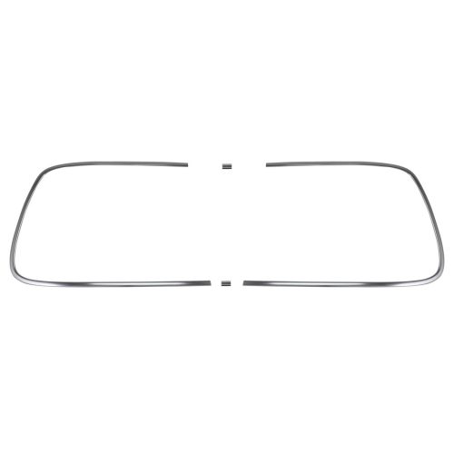  Tensioner, rear windshield, left and right chrome frame with 2 brackets, KG 08/66-07/74 German quality!