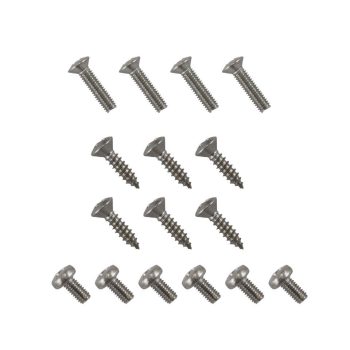   Opening side window mounting screw set, Beetle 08/64- (for the pair of windows!!)