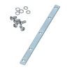   Mounting plate for opening side windows, with 5 holes, for hinges
