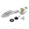   Opening side window hinge with ivory button, left, Beetle 08/64-