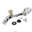 Opening side window hinge with ivory button, left, Beetle 08/64-