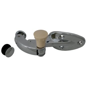  Hinge for opening side window, with ivory button, right, Beetle 08/64-