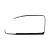 Külsö vízlehuzógumi + krómkeret, fekete, 08/64- bal, Német minöség!!