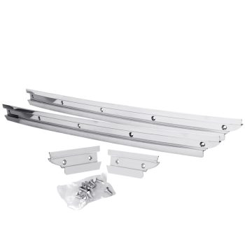 Folding roof guide aluminum rail set, Beetle 08/55-07/67