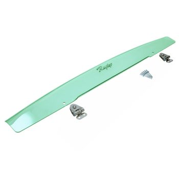   Wind deflector for Britax style folding roof, green, with hinges
