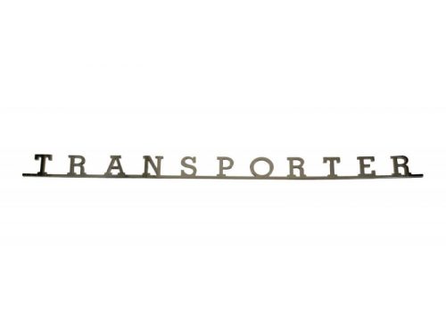 TRANSPORTER felirat, T2 1950-1979, T25/T3 1979-1992, T4 1992-2003, T5 2004-2015, T6 2016-