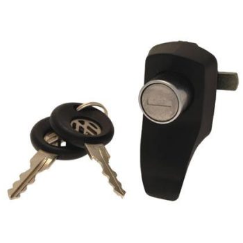 Csomagtérajtó zár kulccsal, fekete, T2 08/74-05/79