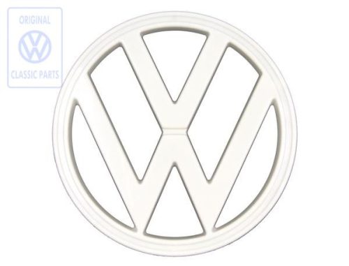 Embléma VW, T2 08/72-07/79, elefántcsontszínü, Eredeti