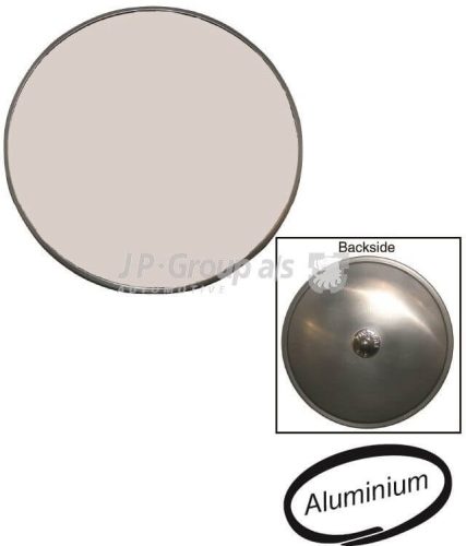 Tükör ajtózsanérra, kerek, alumínium, FLAT 4 stílus, T2 -07/67 (Hozzávaló kapocs: 0464-2)