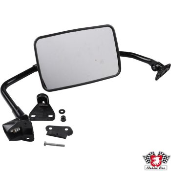   Tükör külsö szerelékkel, teherautó/syncro, convex, fekete, bal, T25/T3 05/79-07/92