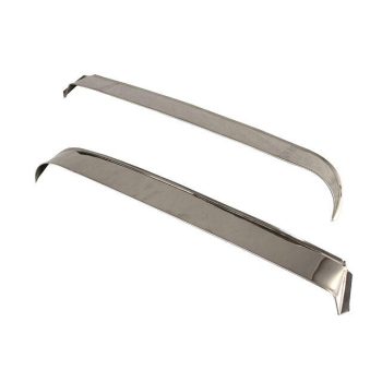   Sun visor/air deflector for door, chrome, Beetle 08/64- Stainless steel