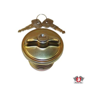   Fuel cap, threaded, with lock, Beetle 08/71-, KG 09/72-, Typ3 12/71-, Classic Line