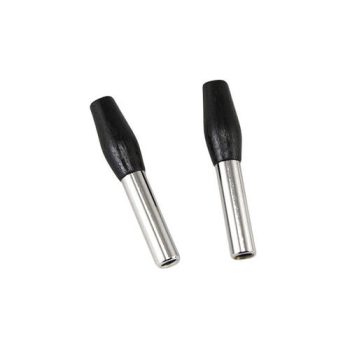 Ajtógomb króm/fekete (párban)