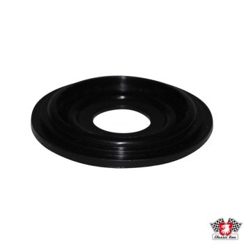   Ablaktekerö alátét, fekete müanyag, 37 mm külsö és 11 mm belsö átmérö, Bogár, KG 08/67-07/69, T2 08/67-08/79, T3 08/67-07/68, T4 08/68-07/74