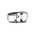 Interior door handle frame, chrome, (pcs) Beetle/type 3 08/66-, Karmann Ghia 08/66-07/70, Bus 68 08/73-07/79