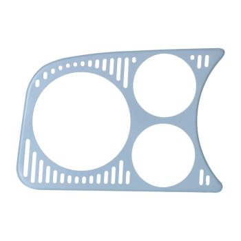 Müszertartó rács, bal, 1 X 80mm, 2 X 52mm, Bogár 08/57-