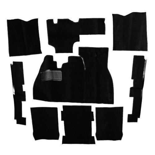 Carpet set 9 pcs, Beetle 08/72-86, black TMI Quality!!