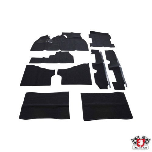 Carpet set for Beetle 1303, 9 pcs, 08/72-86, black, Classic Line