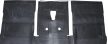 Rubber mat set, 1200 / 1302-1303 08/70 - 12/79 front/rear, black, 2 pieces, made of rubber, Classic Line quality