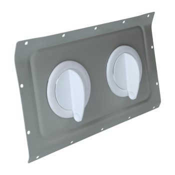   Fresh air cover on ceiling heating box with adjustable ventilation opening, T2 03/55-07/67