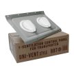 Fresh air cover on ceiling heating box with adjustable ventilation opening, T2 03/55-07/67