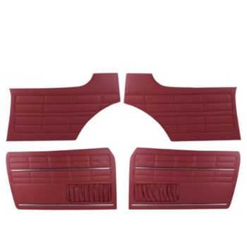  Door trim set for Karmann Ghiá (08/55-07/74) (4pcs) in Burgundy color