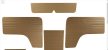 Ajtókárpit készlet, bézs, T2 08/71-07/79, 10 db-os