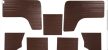 Ajtókárpit készlet, barna, T2 08/71 - 07/79, 10 db-os