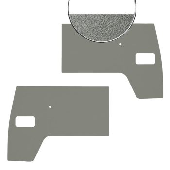   Front door trim panel set, grey plastic, pair, T2 03/50-02/61