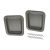 Front door box, grey plastic, pair, T2 03/55-02/60