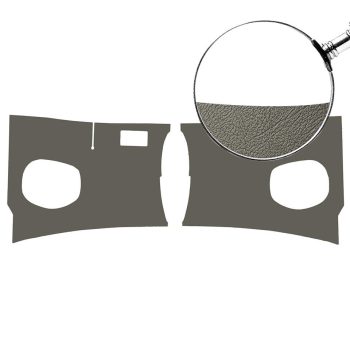 Footrest panel, grey plastic, pair T2 03/55-04/60