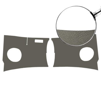 Footrest panel, grey plastic, pair, T2 12/62-04/64