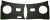 Elsö panel szett a homlokfalba fekete (mdf/pvc) T2 1.2-1.6 03/50-07/67