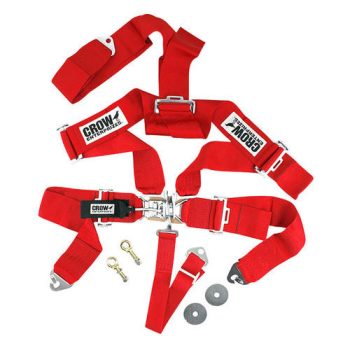 5 pontos CROW biztonsági öv piros