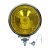 Front reflector, (spotlight) with yellow glass, chrome 12 V, equipped with H3 bulb, E marked.