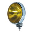 Front reflector, (spotlight) with yellow glass, chrome 12 V, equipped with H3 bulb, E marked.