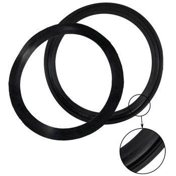   Rubber seal between headlight housing/glass, (pair), German quality, Beetle -07/67 to (1200-07/73), Bus -07/67 to (for tilted headlight glass)