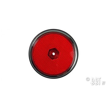   Oldal fényvisszaverö búra és tömítés, hátsó, piros/króm, T2 08/67-07/70