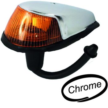   Elsö irányjelzö talpgumival, Bogár 08/63-07/74, króm, bal/jobb