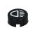 Lighting (headlight) switch button cap, T2 08/67-07/79