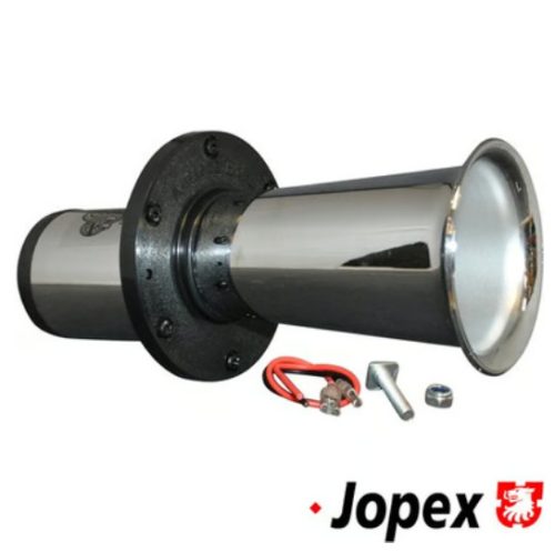 Retro style horn, 12 Volt, black/chrome, without E mark
