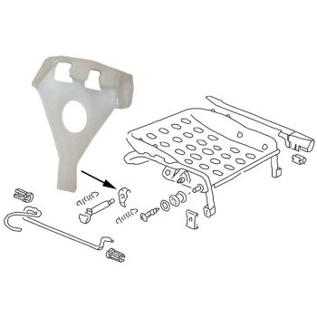 Ülés sin persely, elsö, Bogár 08/72-, Type3,  1303 1 db.