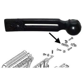   Hátsó ülés leszorító szíj, gumi (hozzá való csavar: 8762-3913)