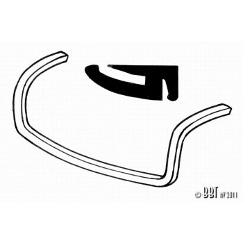 Engine hood gasket for 55-74 KG