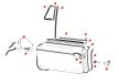 Door seal, right, Karmann Ghia, Typ34