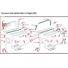   Seal between body and window rubber molding, for KG Typ14 and Typ34, 08/59-07/71 (pair)