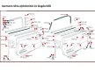 Seal between body and window rubber molding, for KG Typ14 and Typ34, 08/59-07/71 (pair)